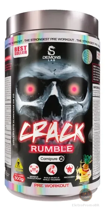 Pré Treino Crack 300g - Demons Lab Sabor Yellow Madness Yellow Madness