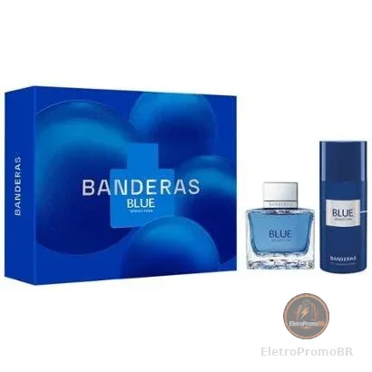 Kit Perfume Masculino Banderas Blue Seduction 1 Eau de Toilette de 100ml + 1 Desodorante Spray