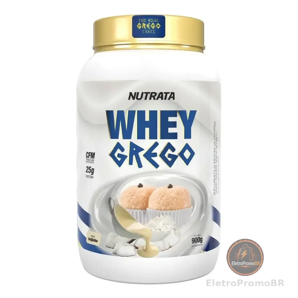 Whey Grego Pote 900g Beijinho Nutrata
