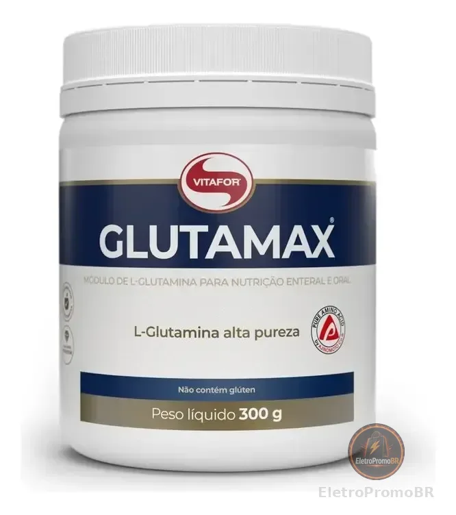 Glutamina 300g Glutamax Vitafor - Alta Pureza Tecn. Japonesa Sabor Neutro