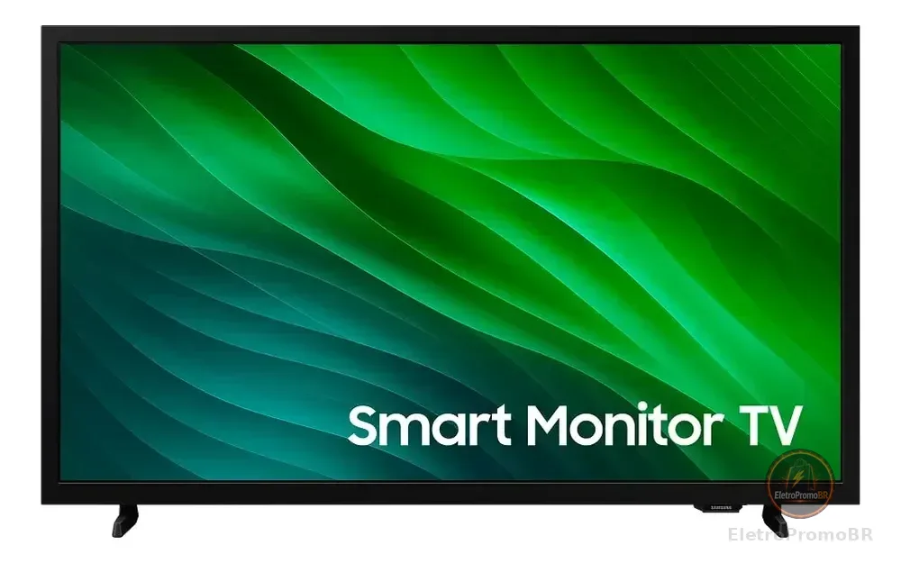 Smart Tv Samsung 32'' Hd Tizen Hdr Wi-fi Hdmi Monitor Bivolt Preta Preto