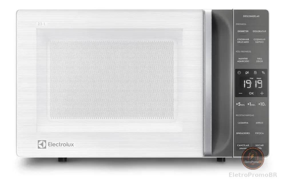 Micro-ondas Electrolux 23L Branco Efficient com Descongelamento Assistido ME23B