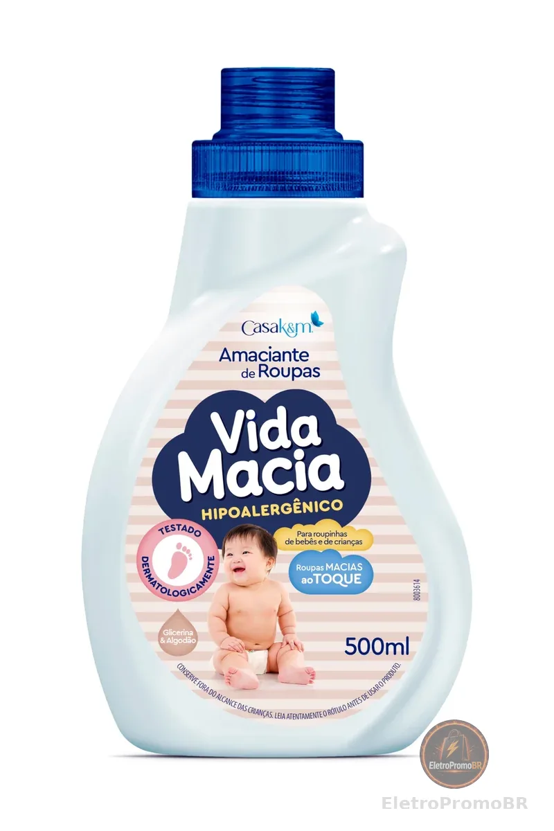 Vida Macia Amaciante Glicerina & Algodão 500Ml