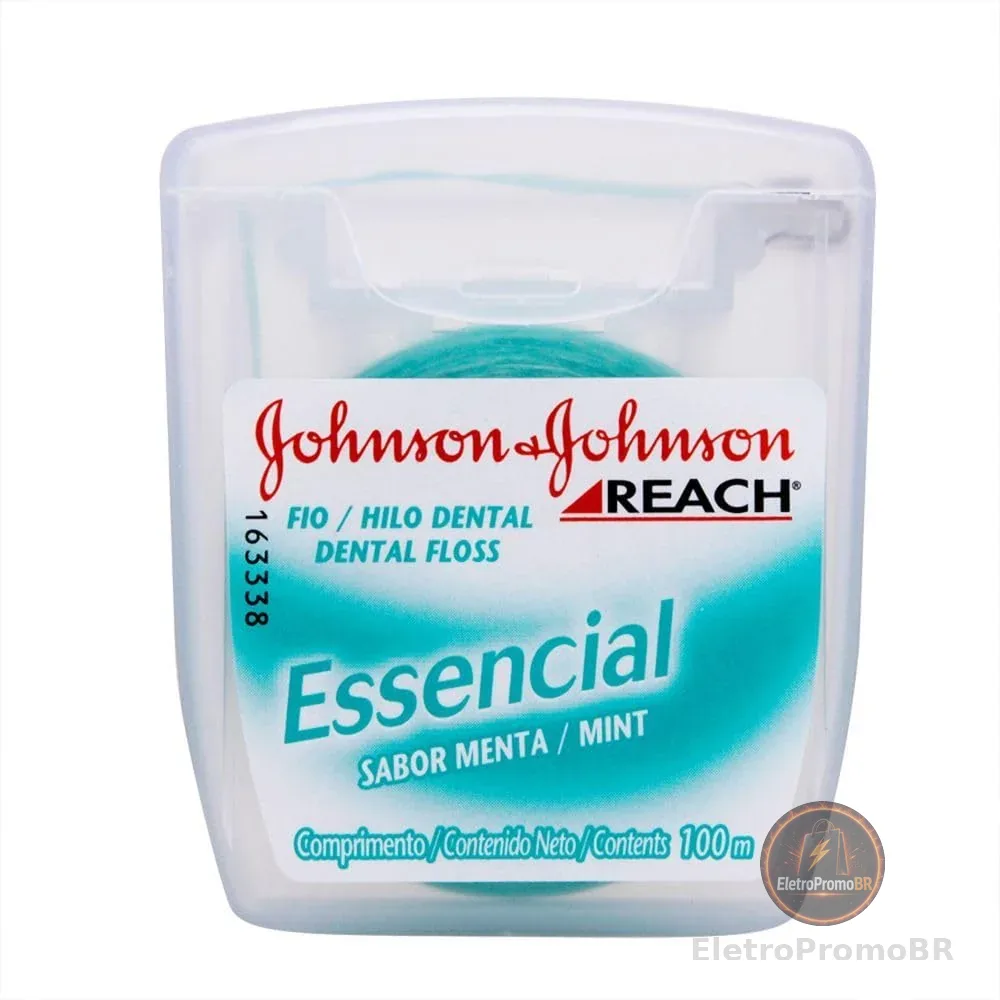 Johnson's Reach Fio Dental Essencial Menta, 100m