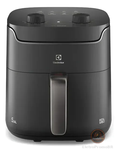Air Fryer Electrolux Por Rita Lobo 5,6l Cinza Efficient Econ