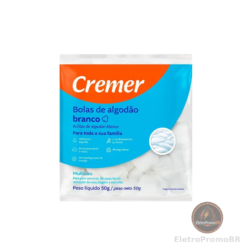 Cremer Algodao Bolas Cremer 50G Cx C/40