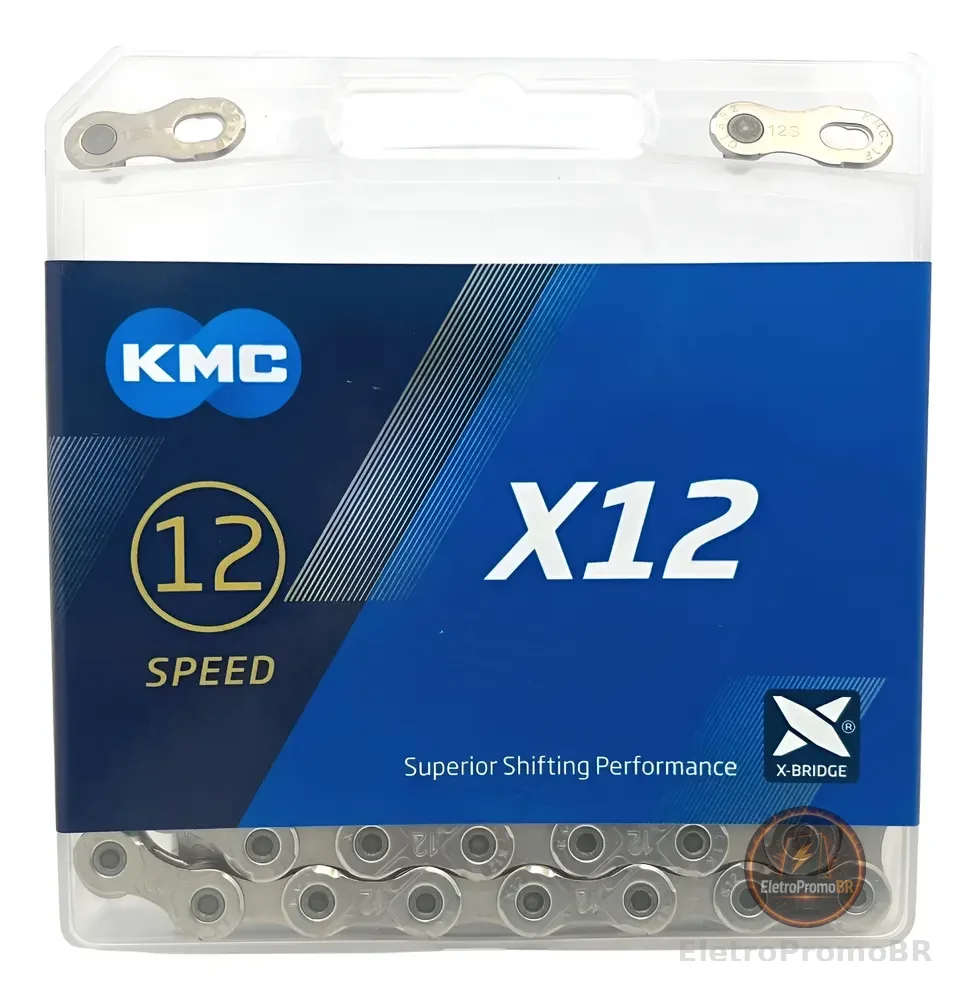 Corrente Kmc X12 Silver Prata 126 Elos 12v 1x12v Mtb Speed