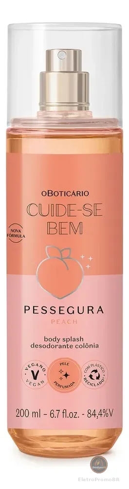 Boticário Cuide-se Bem Pessegura Body Splash 200ml