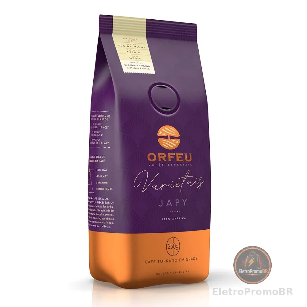 Café Japy Orfeu em Grãos, 100% Arabica 250g