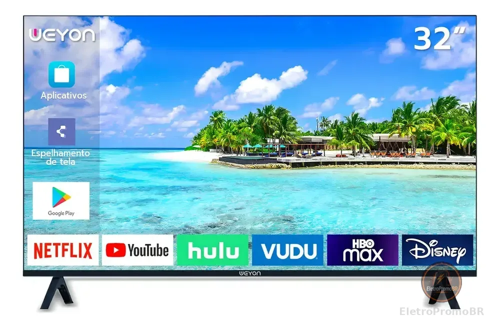 Smart Tv 32'' Led Hd Weyon Tv 60hz 32wdsnbx 100/240v Android