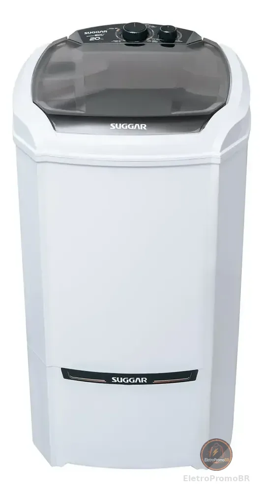 Máquina De Lavar Semiautomática 20kg Lavamax Eco Suggar 220v Branco