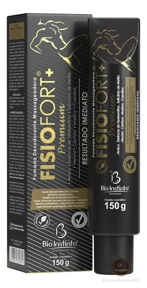 Pomada Fisiofort Premium Bio Instinto - 150g, Alívio e conforto muscular