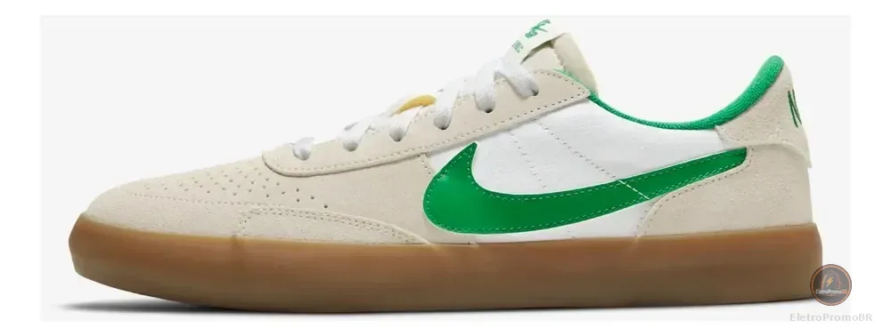Tênis Nike Sb Heritage Vulc Masculino Bege/verde Escuro 42 Br