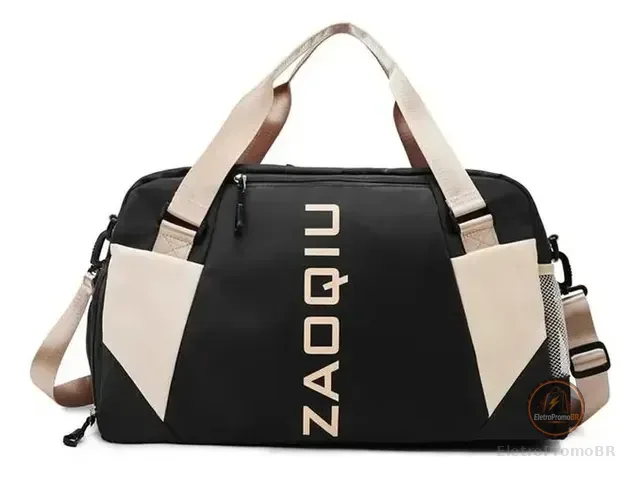 Bolsa De Viagem De Mão Grande Preta Para Bordo E Academia Preto Liso Preto Liso
