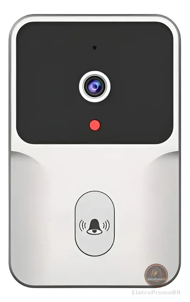 Campainha Inteligente Wi-Fi Câmera 480P Áudio 2 Vias Visão Noturna