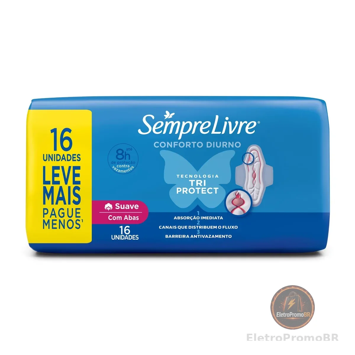 Sempre Livre Absorvente Externo Plus Suave 16un