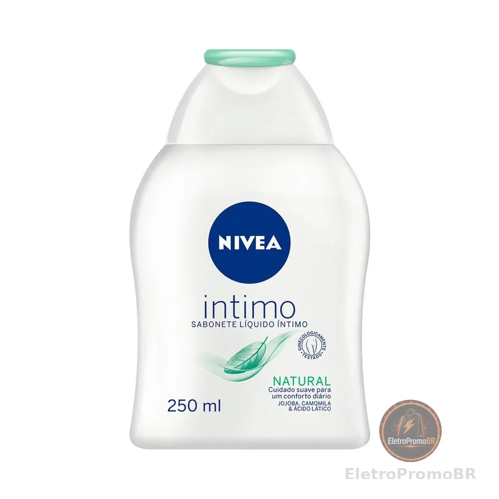 NIVEA Sabonete Líquido Íntimo 250ml – Limpeza Suave, pH Neutro, Óleo de Jojoba, Cuidado Delicado para uso diário