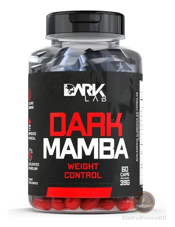Termogênico Dark Mamba 60 Cápsulas Dark Lab Sabor Sem sabor