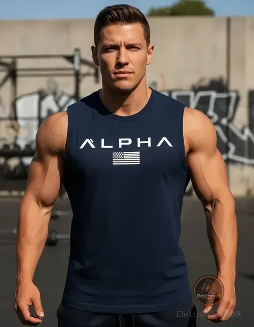 Regata Compressão Camiseta Dry Fit Masculina Academia Treino