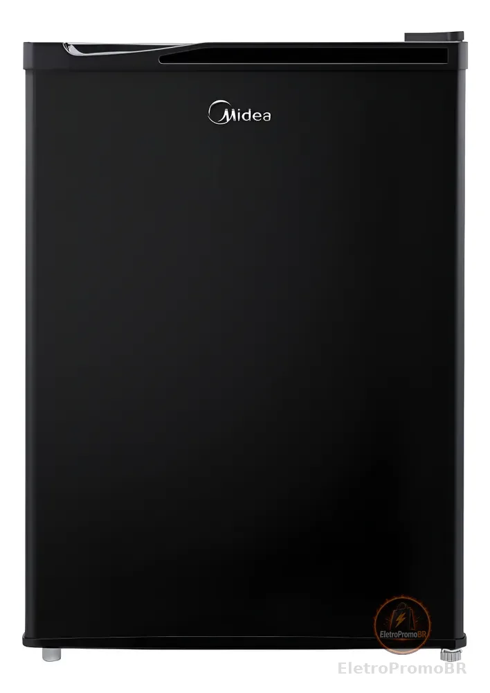 Frigobar 67 Litros Black Edition Inverter Bivolt Midea Preto