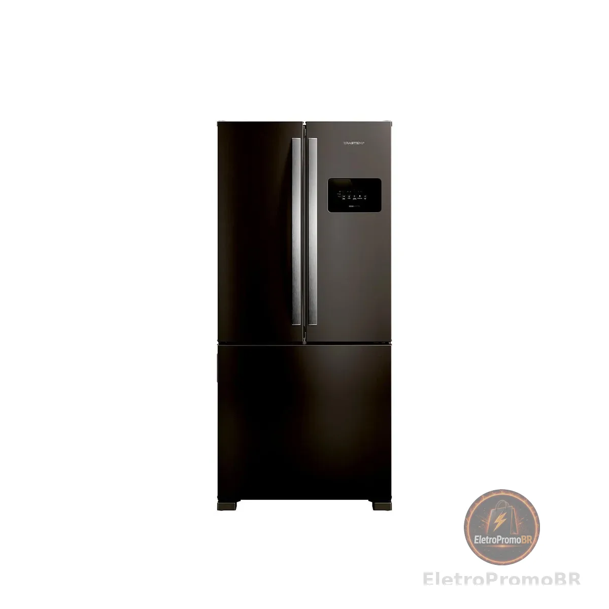 Geladeira Frost Free French Door 3 Portas Preta Brastemp - BRO85ME 110V