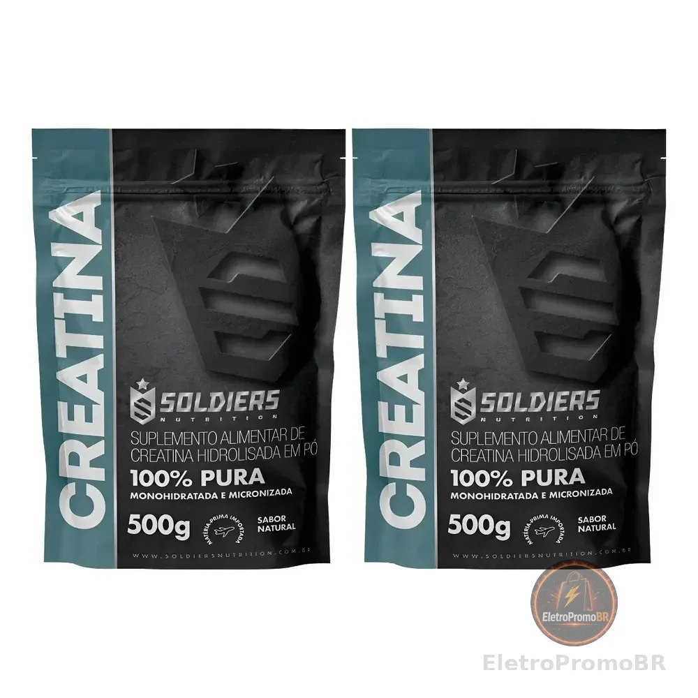 Creatina Monohidratada 500g - 100% Pura Importada - (2 Uni) 100% Puro