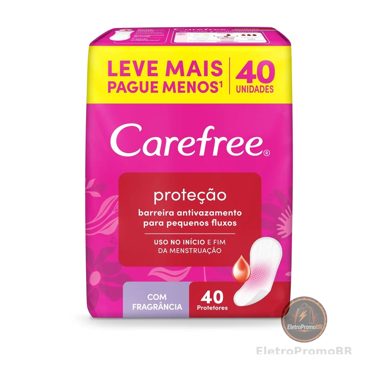 Carefree Protetor Diário Proteção Com Fragrância, 40un | Proteção Diária