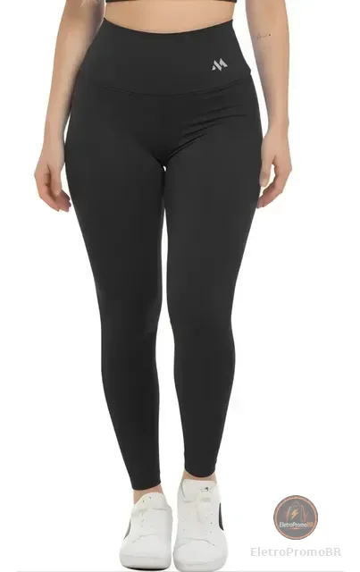 Legging Zero Transparencia Suplex Fitness Feminina Blackout