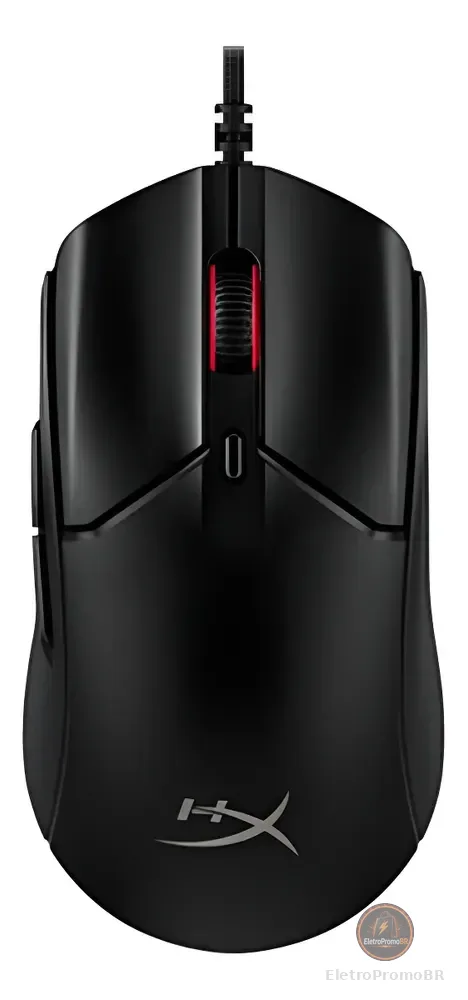 Mouse Gamer HyperX Pulsefire Haste 2 - Design Super Leve de 53g, Sensor de precisão HyperX 26K, Até 26000 DPI, 8000HZ, Cabo Ultraflexível, Preto (6N0A7AA)