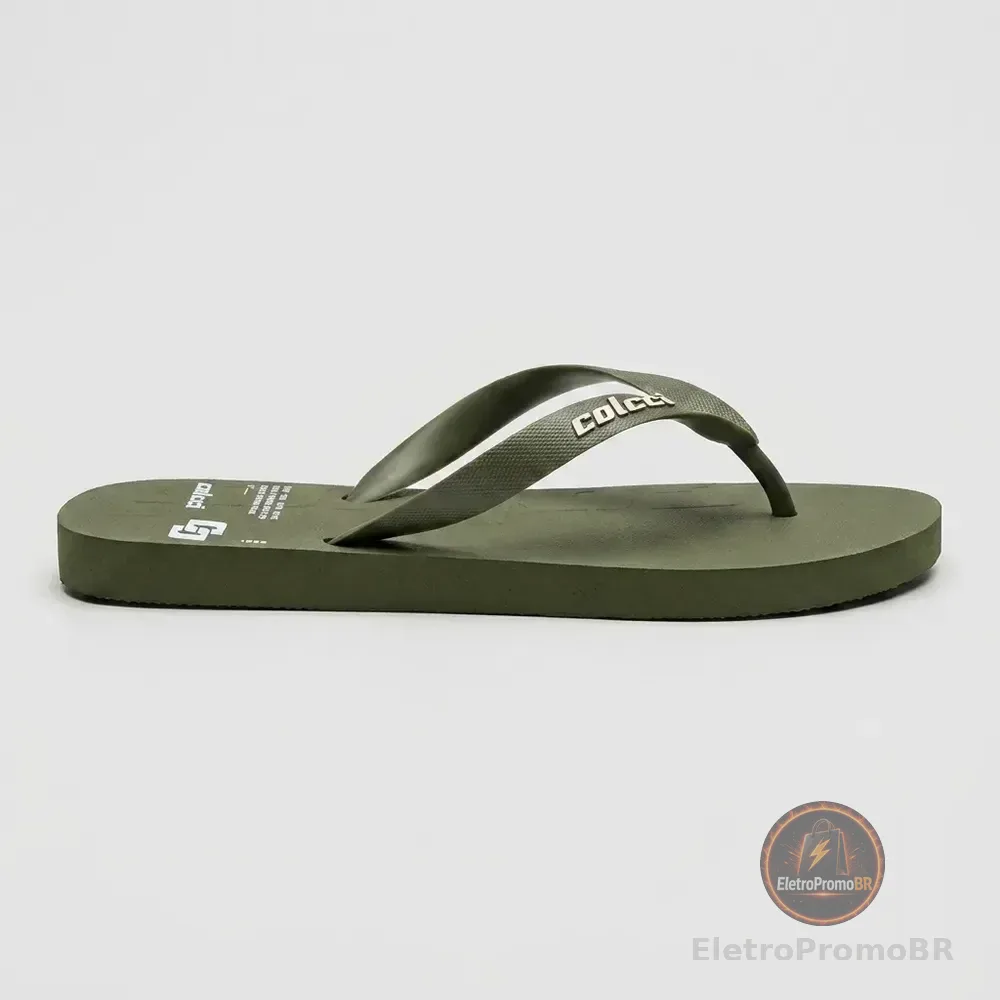 Chinelo De Dedo Masculino Colcci Arpoador 80601 Verde 41/42