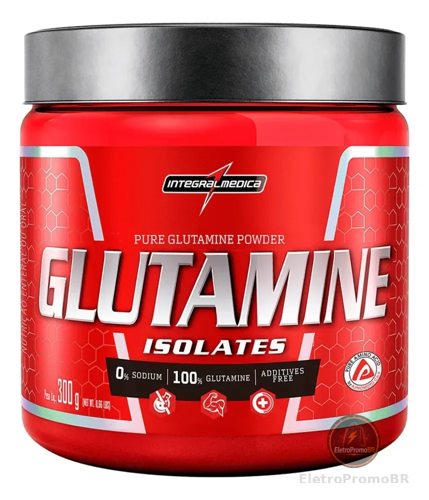 Suplemento Glutamina em Pó Sem Sabor 300g Integralmédica