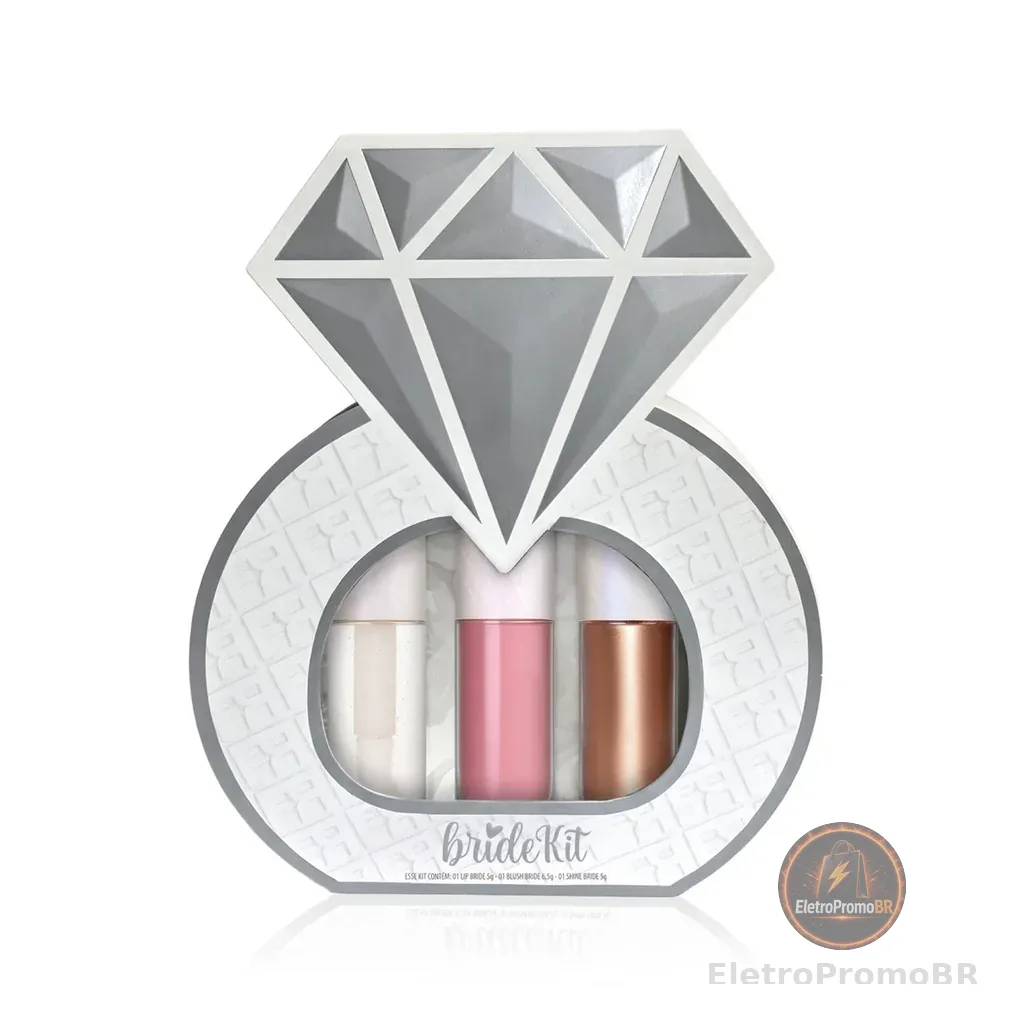Kit Bride Franciny Gloss Iluminador E Blush Casamento Prata