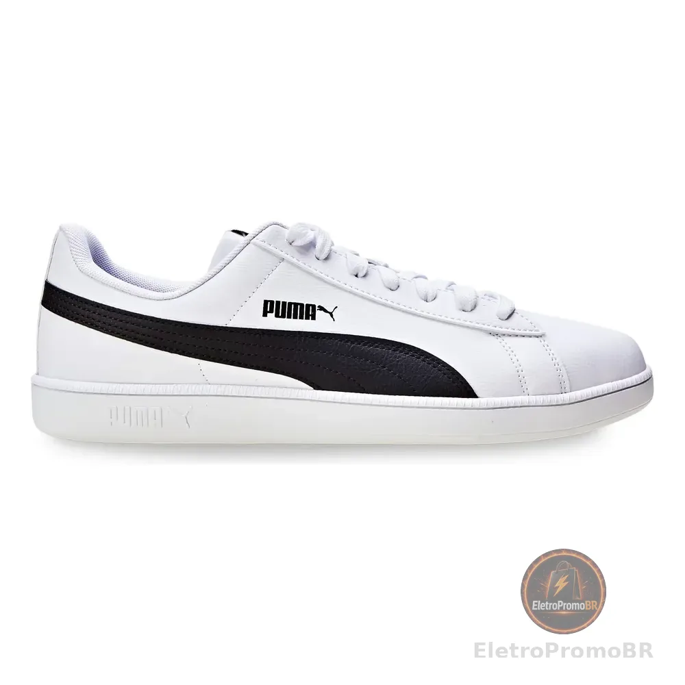 Tênis Casual Masculino E Feminino Up Puma Branco/preto Geométrico 38 Br