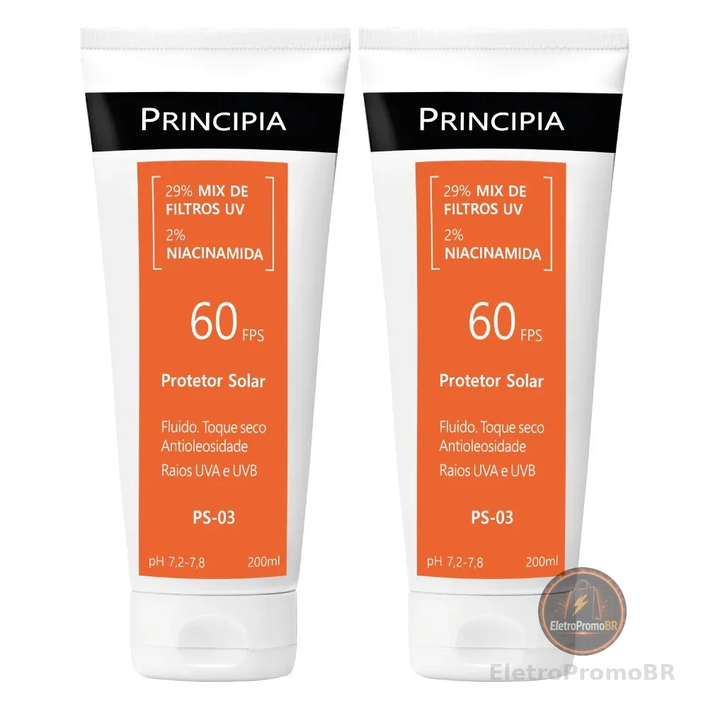 Principia Kit 2 Protetores solares corporal PS-03 FPS60