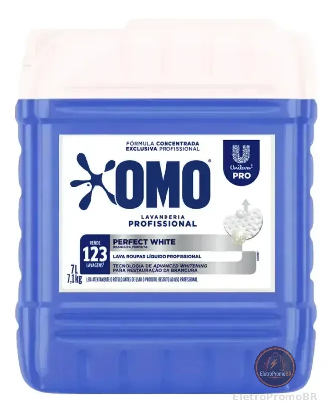 Omo lava roupas líquido profissional Perfect White 7L