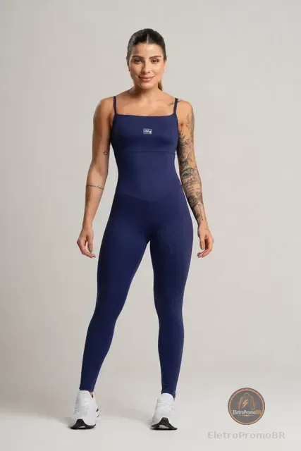 Macacão Fitness Dily Preto Arpoador I 620