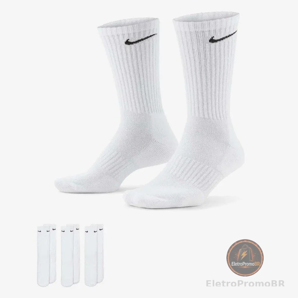 Meia Nike Everyday Cushion 3 Pares Unissex