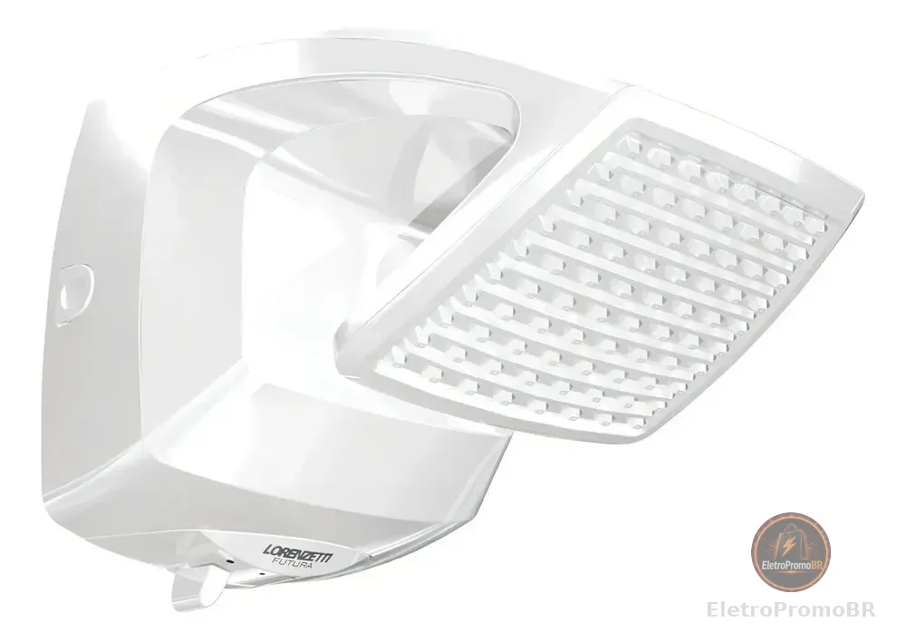 Lorenzetti Futura Ducha de Parede Multitemperaturas Design Moderno Branco 7500W 220v