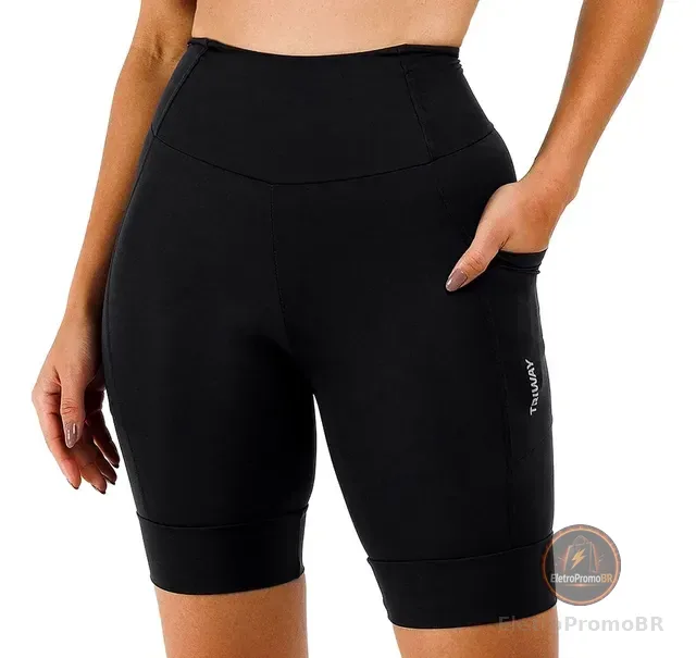 Bermuda Compressão Feminina Academia Corrida Bolso Triway