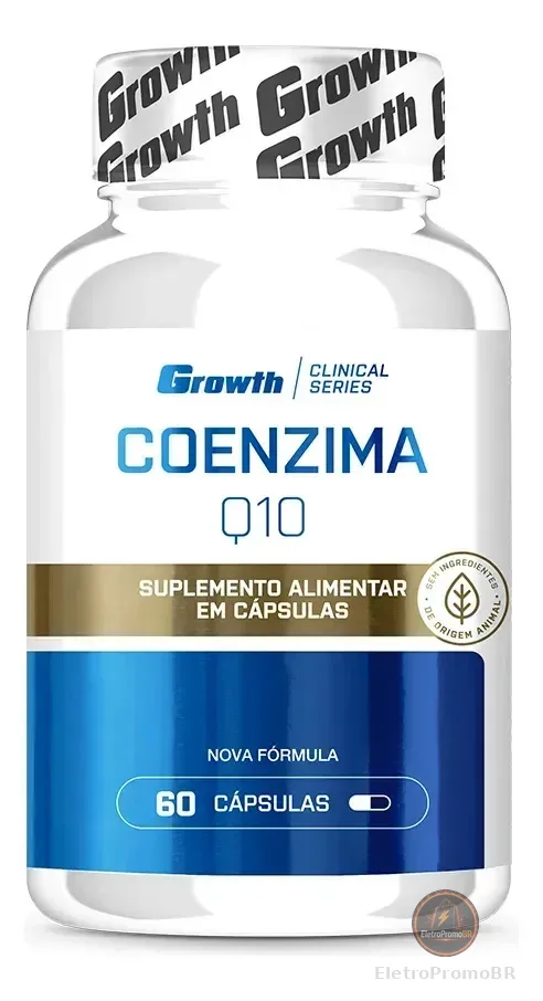 Coenzima Q10 (100mg 60 Caps) - Growth Supplements Sabor Sem Sabor