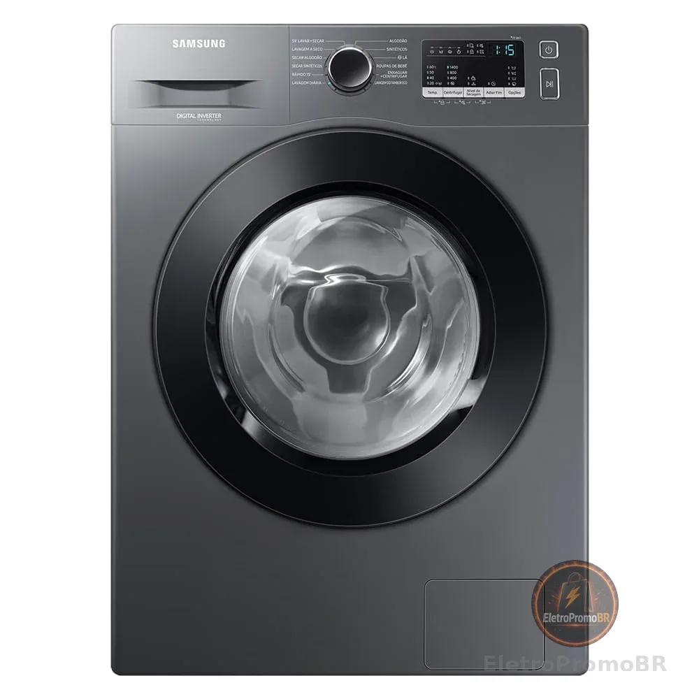 Samsung Lava e Seca WD11M com Digital Inverter WD11M4473PX Inox Look 11/7kg - 127V