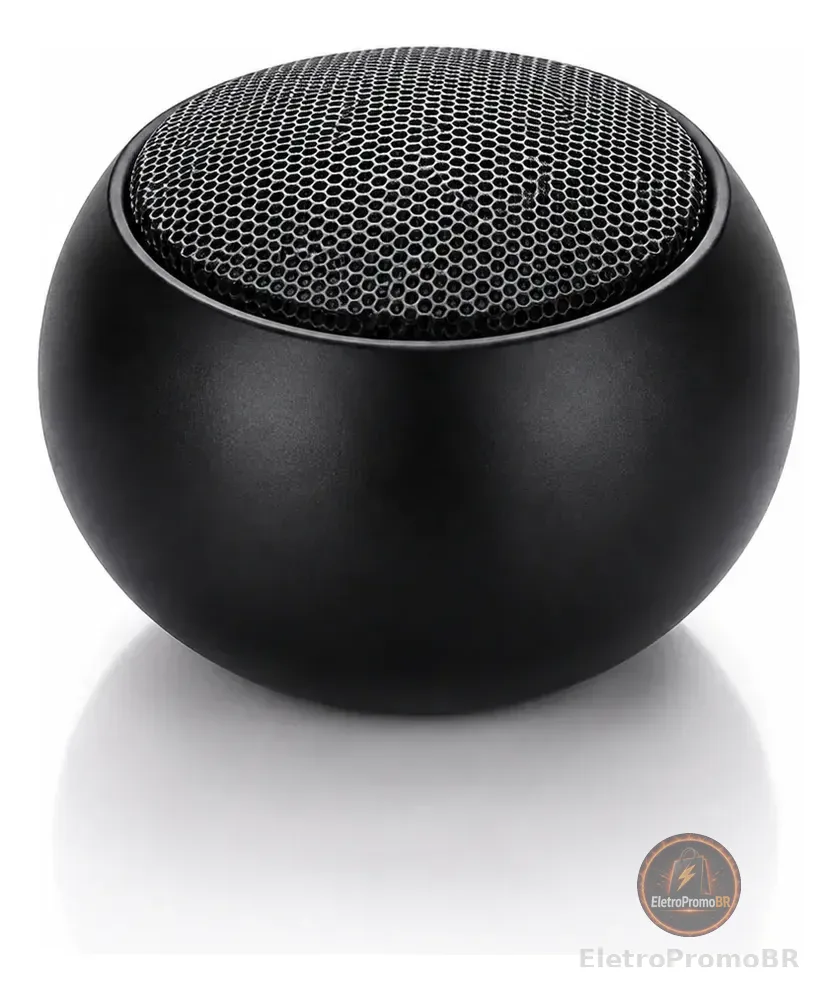 Caixinha Som Bluetooth Tws Metal Mini Speaker Amplificada 3w Preto 127/220v