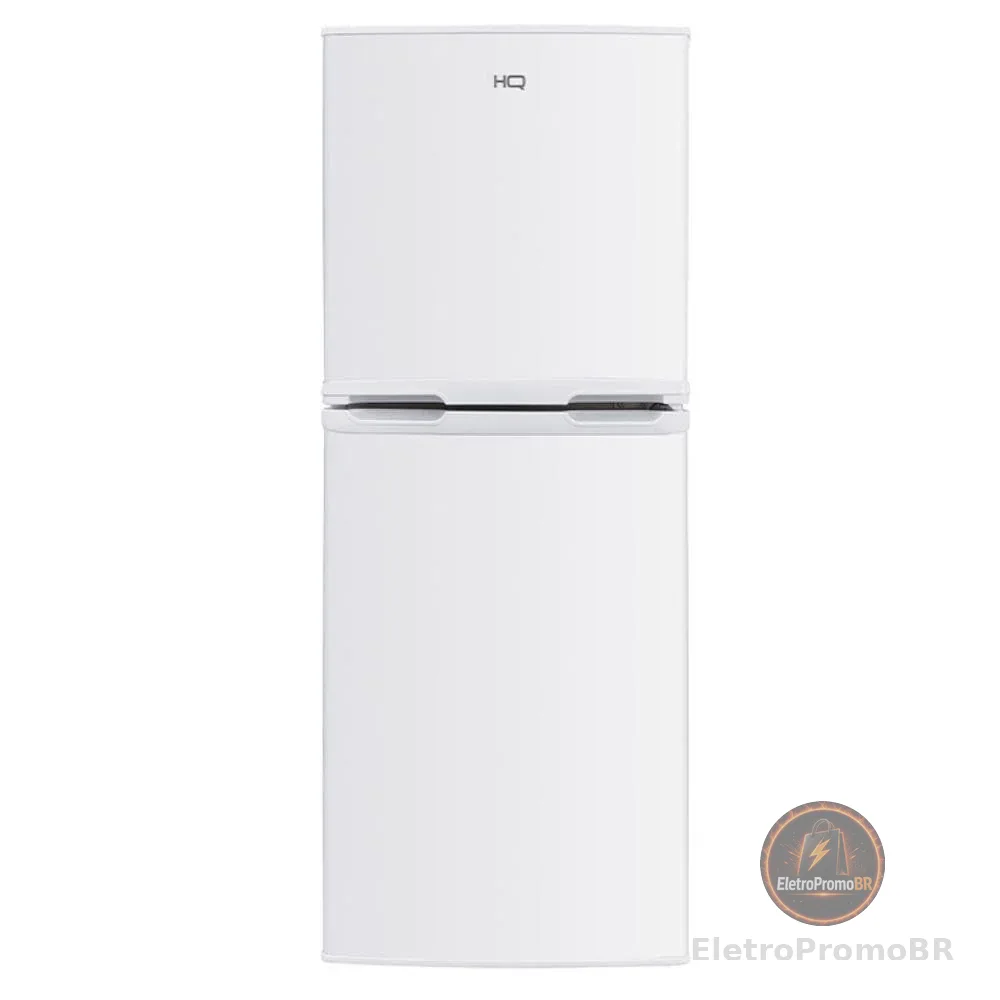 Geladeira Refrigerador Compacto HQ 140L Duplex Defrost, Baixo Consumo A+++ Branco HQ-140RDF (127, Volts)