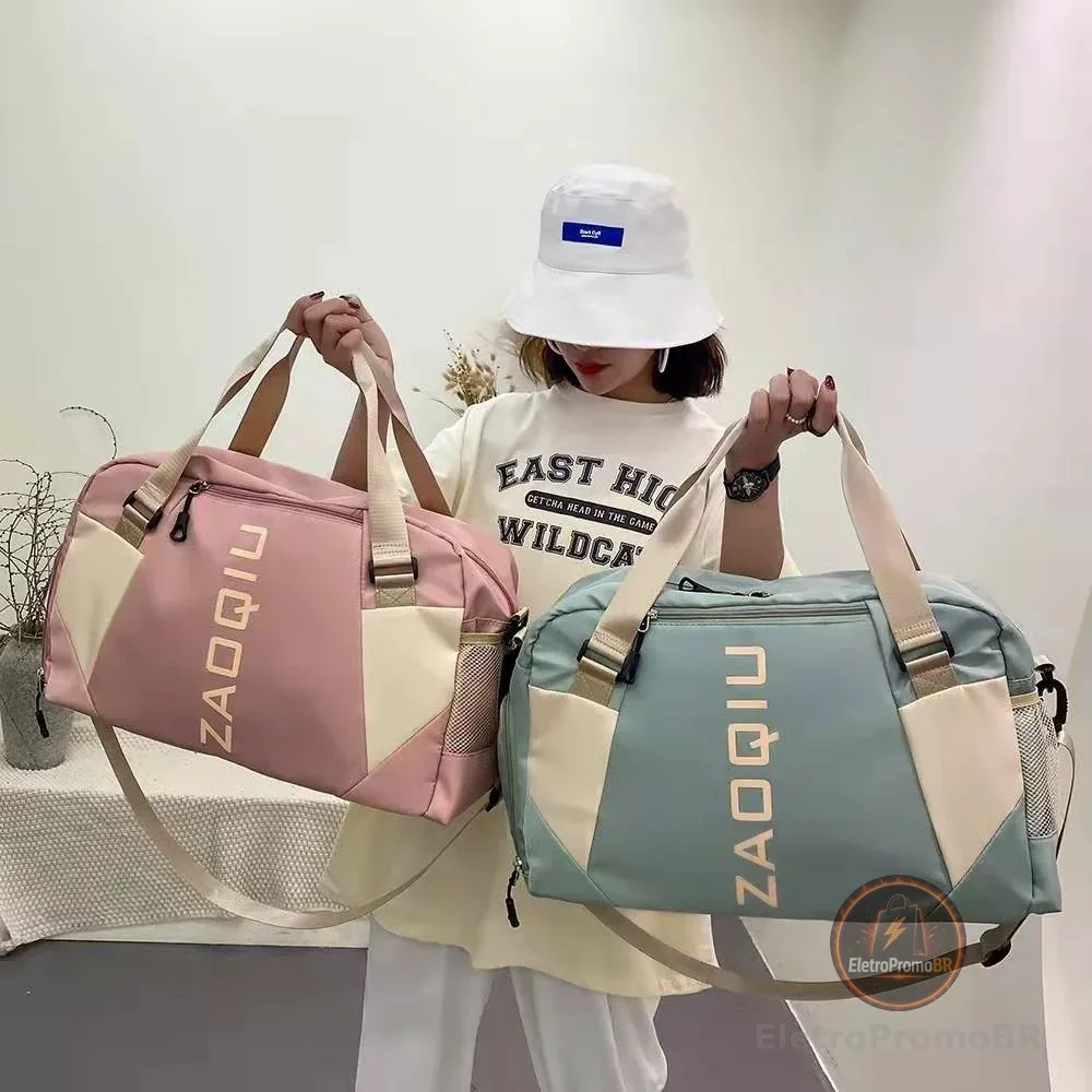 1802E Viajar Saco Das Senhoras Bolsa Grande Pacote De Esportes De Bagagem Multifuncional  Ombro Sacos De Ginástica yoga