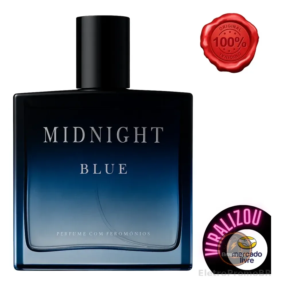 Perfume Magnético Masculino Midnight Blue Attraction 100 Ml