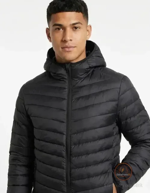 Jaqueta Puffer Bobojaco Impermeável Inverno Unissex Frio
