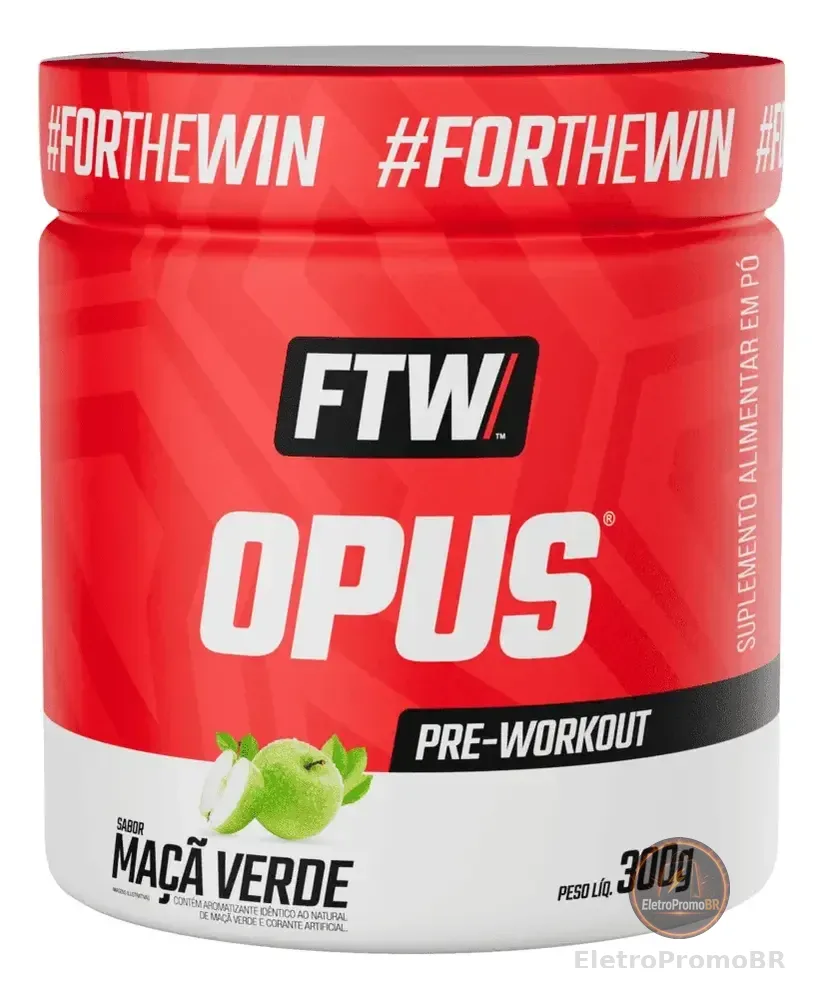Opus Pré-workout 300g Sabor Maça Verde - Ftw Maçã Verde
