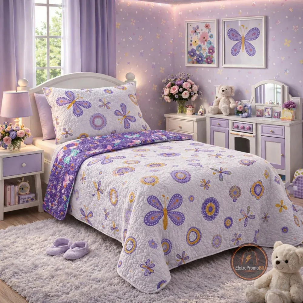 Colcha Cobre Leito Solteiro Studio MIx Premium Matêlado Bouti Kids