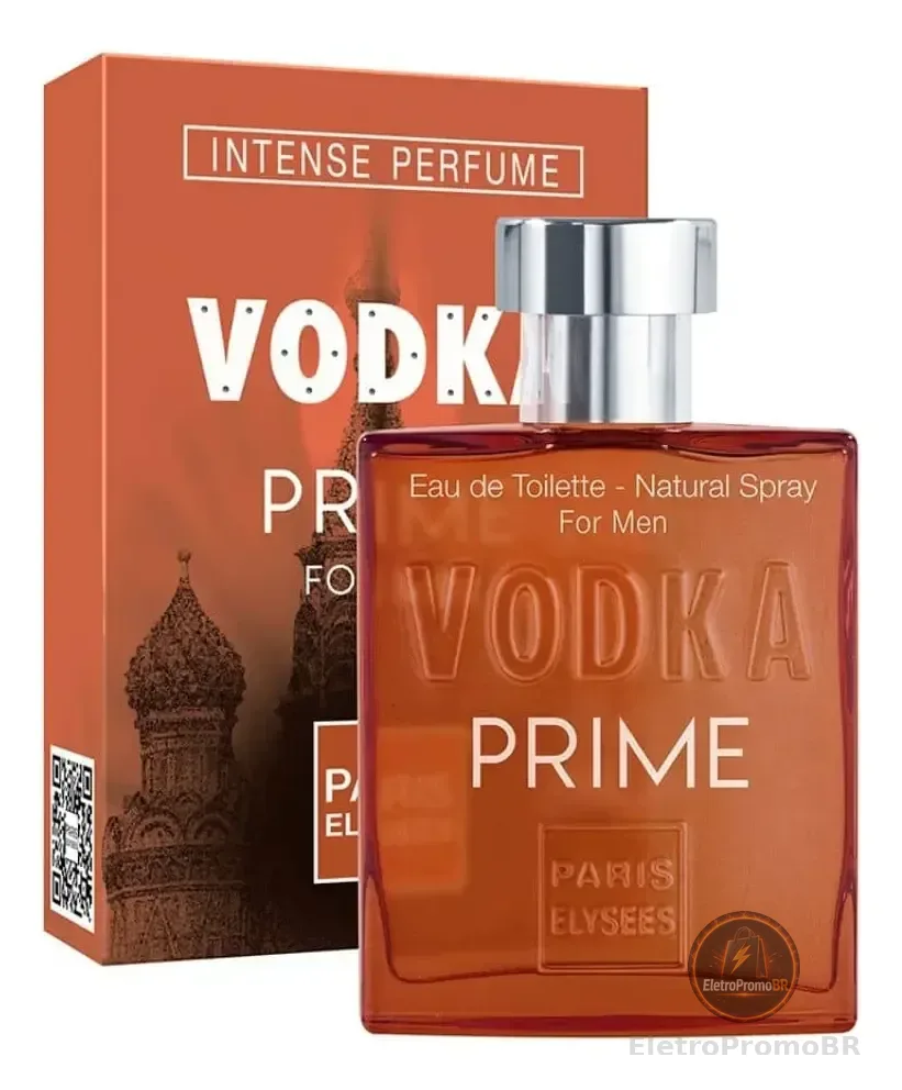 Perfume Vodka Prime Paris Elysees Masculino Intense 100ml
