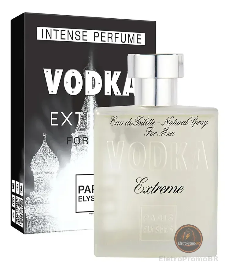 Perfume Vodka Extreme Paris Elysees Masculino Intense 100ml